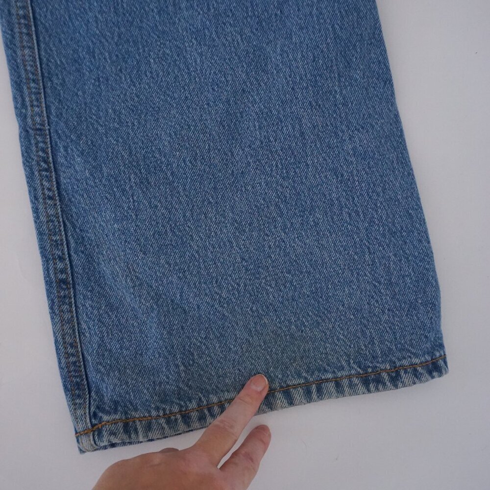 Dynamite Heidi Blue Cargo Pocket Wide Leg Jeans Utility Denim Streetwear 31 - Picture 12 of 14